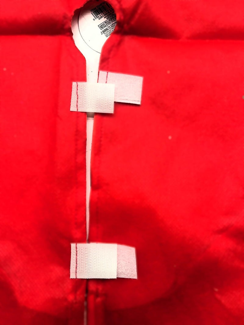 Kurt Adler Tiny 20-inch Miniature Satin Tree Skirt with Sequined Snowflake Border for Table Top Trees (Red) - Image 4